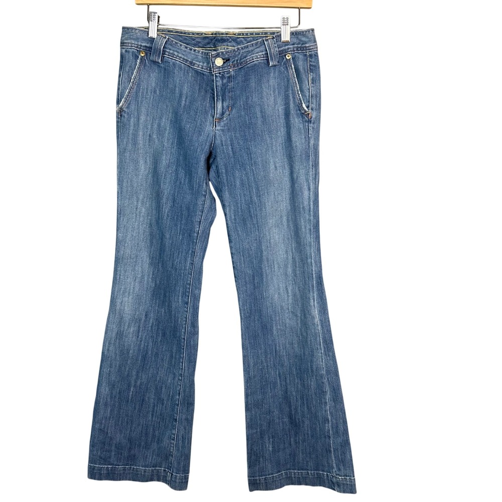 Vtg 90s Selvedge Jeans J.Crew Womens Size 30 Flare Jeans Sailor USA RN77388
